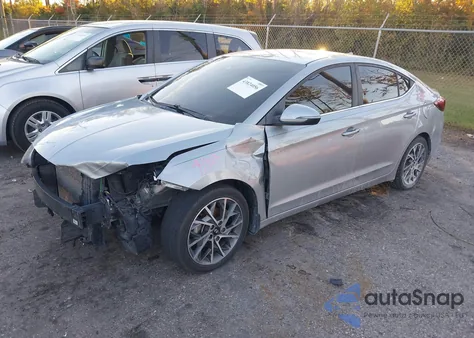 2020 Hyundai Elantra Limited из США, поврежденный, VIN KMHD84LF8LU927581